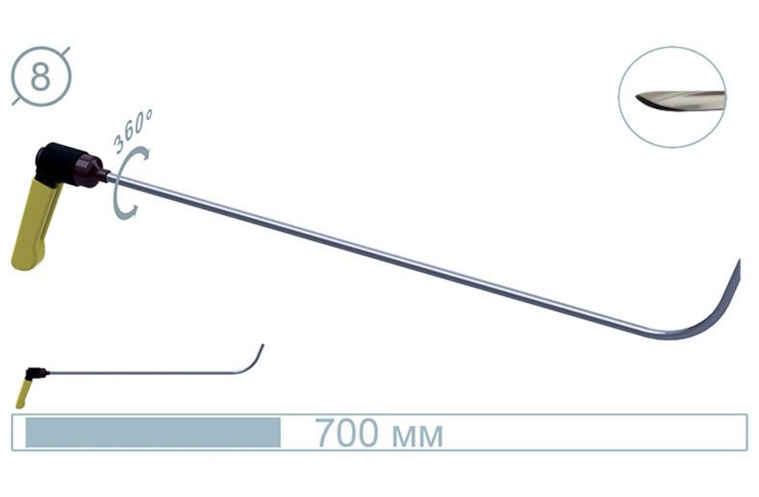Outil de 70 cm Razor Sharp tip adj