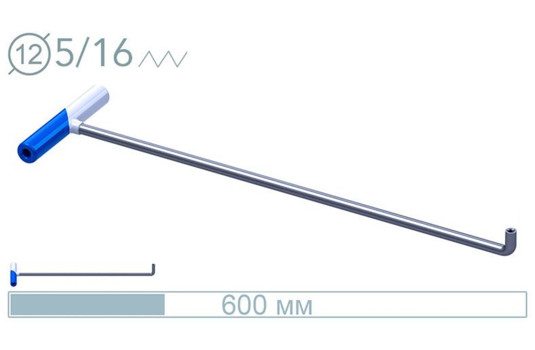 PDR Tool, 60 cm, ø12mm, 90°
