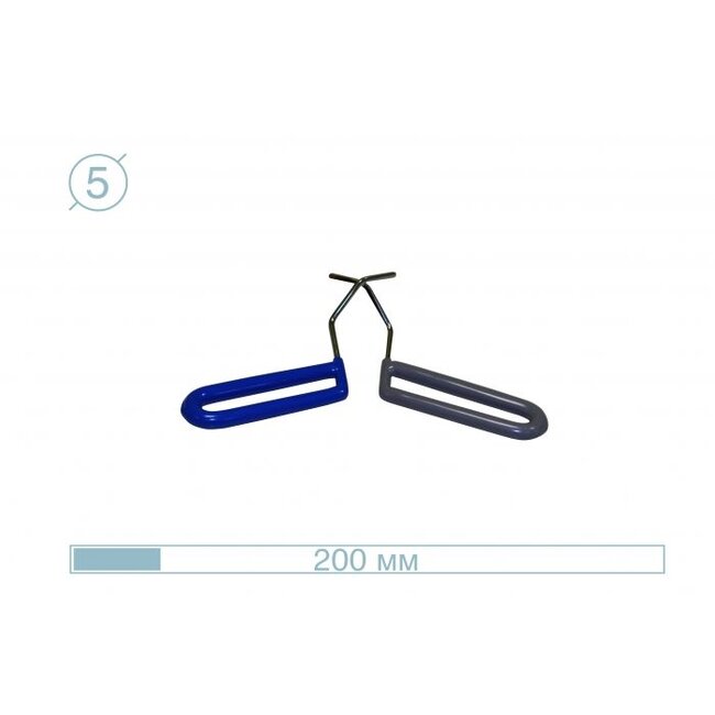 20 cm ø5 mm Tutore Coppia attrezzi 45° 15°