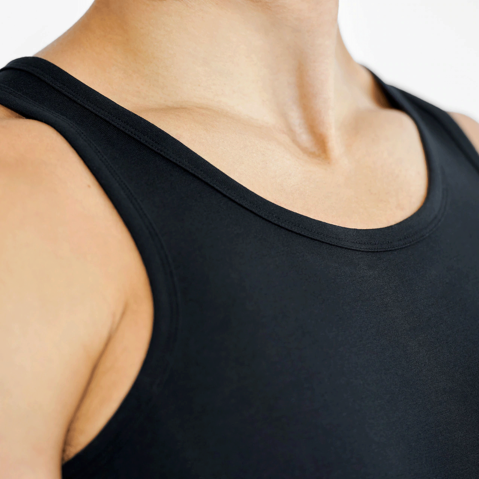 Heren Katoenen Onderhemd Tank Top - Zwart