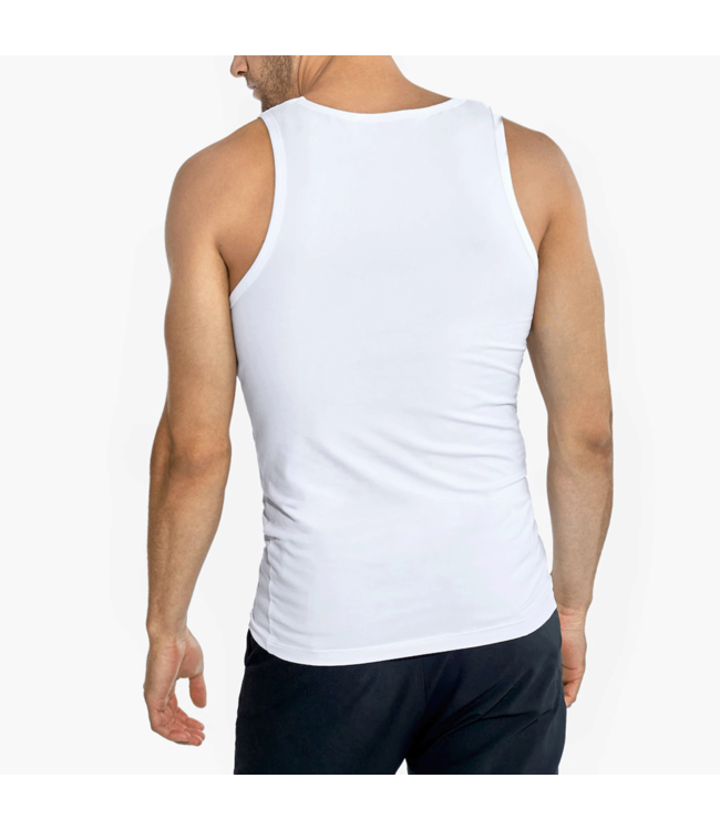 Grand Man Heren Katoenen Onderhemd Tank Top - Wit