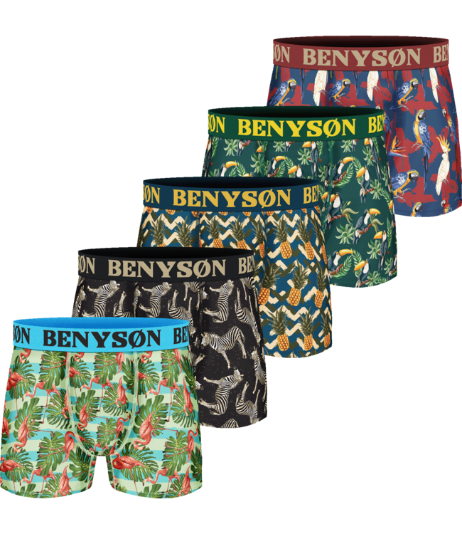 BENYSØN 5-Pack Viscose Boxershorts