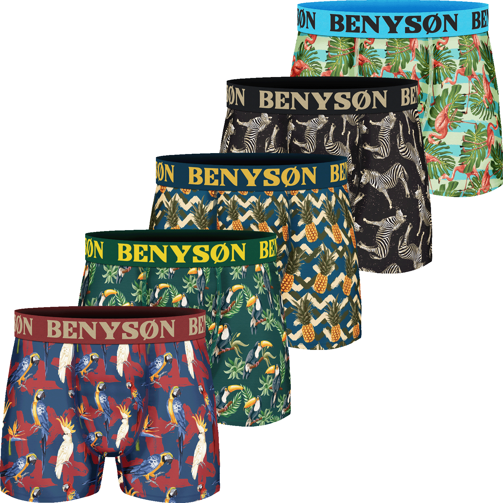 BENYSØN® 5-Pack Viscose Boxershorts