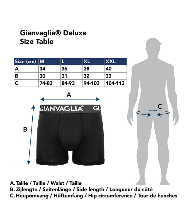 Gianvaglia Deluxe 5-Pack Katoenen Heren Boxershorts