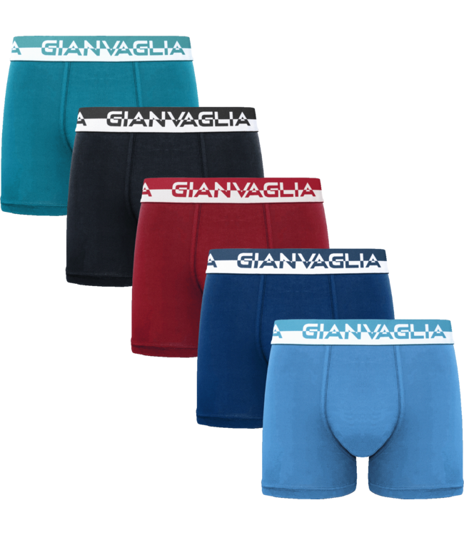 Gianvaglia Deluxe 5-Pack Katoenen Heren Boxershorts