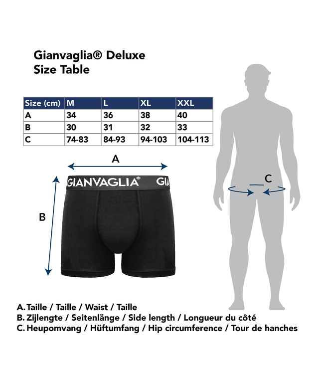 Gianvaglia Deluxe 5-Pack Katoenen Heren Boxershorts
