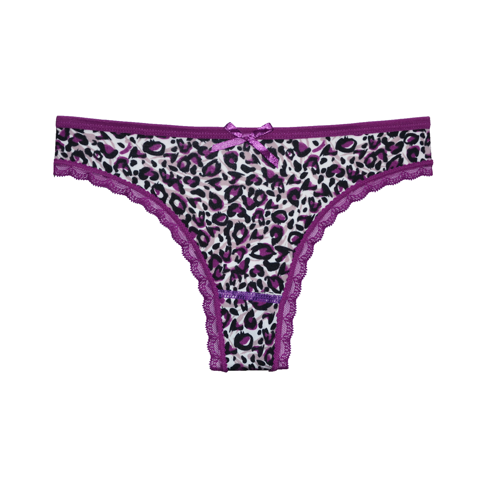 FINE WOMAN® 6-Pack Katoenen Strings Tijgerprint