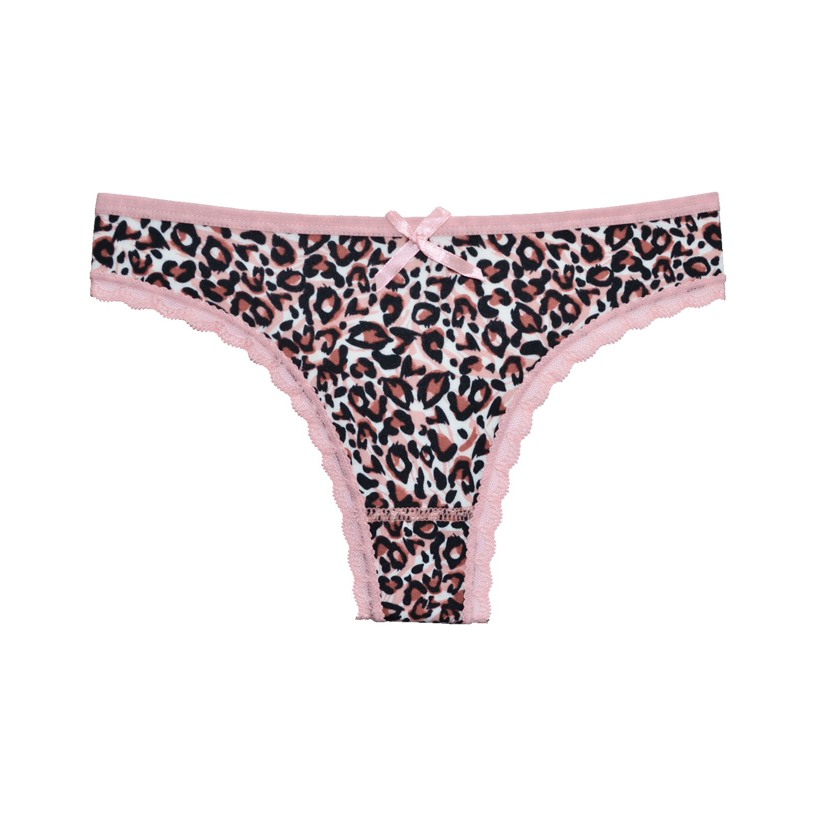 FINE WOMAN® 6-Pack Katoenen Strings Tijgerprint
