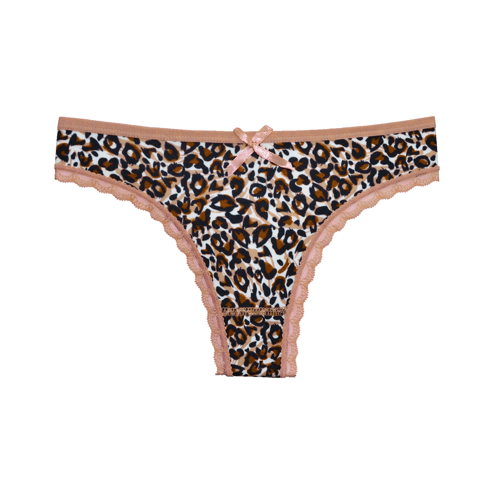 FINE WOMAN® 6-Pack Katoenen Strings Tijgerprint