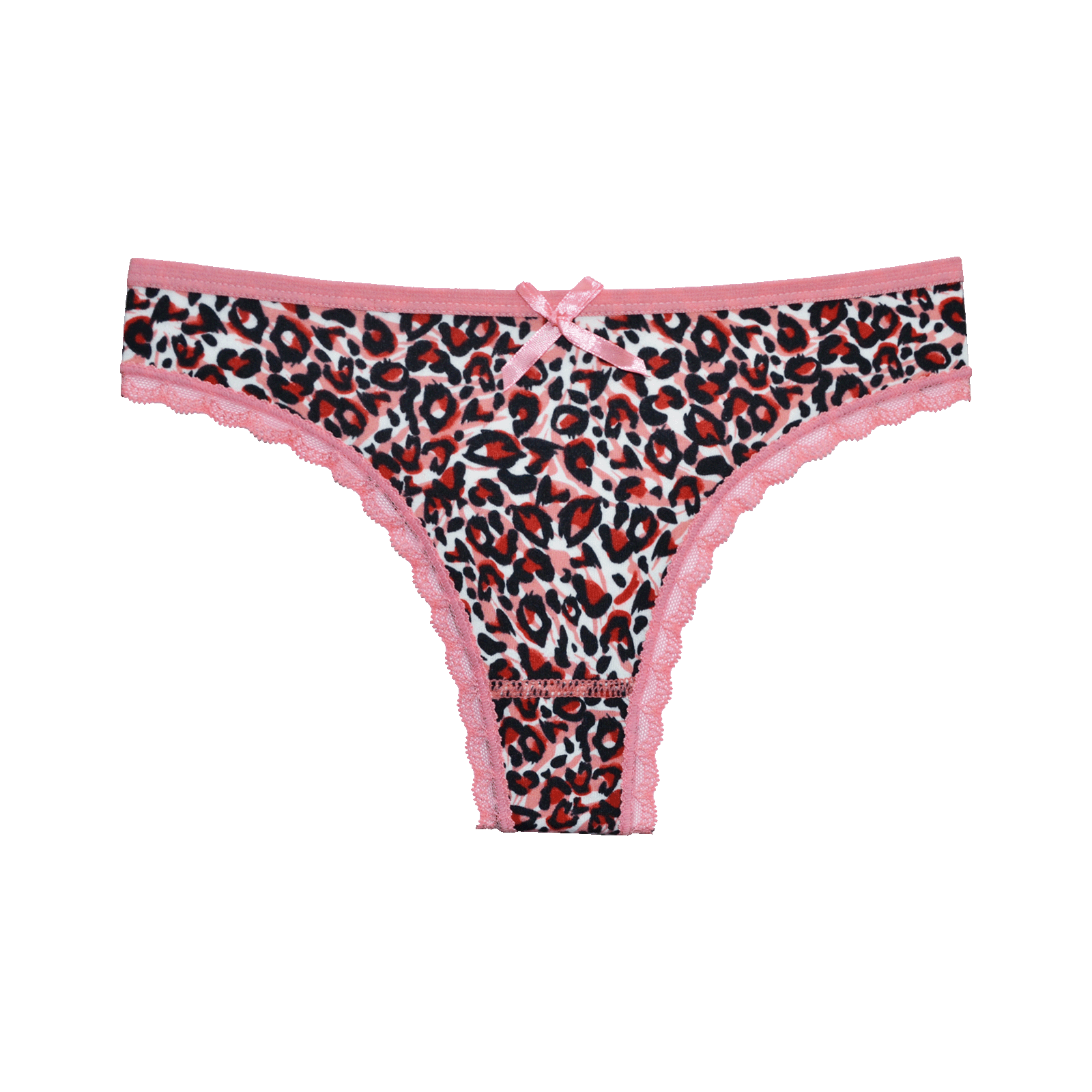 FINE WOMAN® 6-Pack Katoenen Strings Tijgerprint