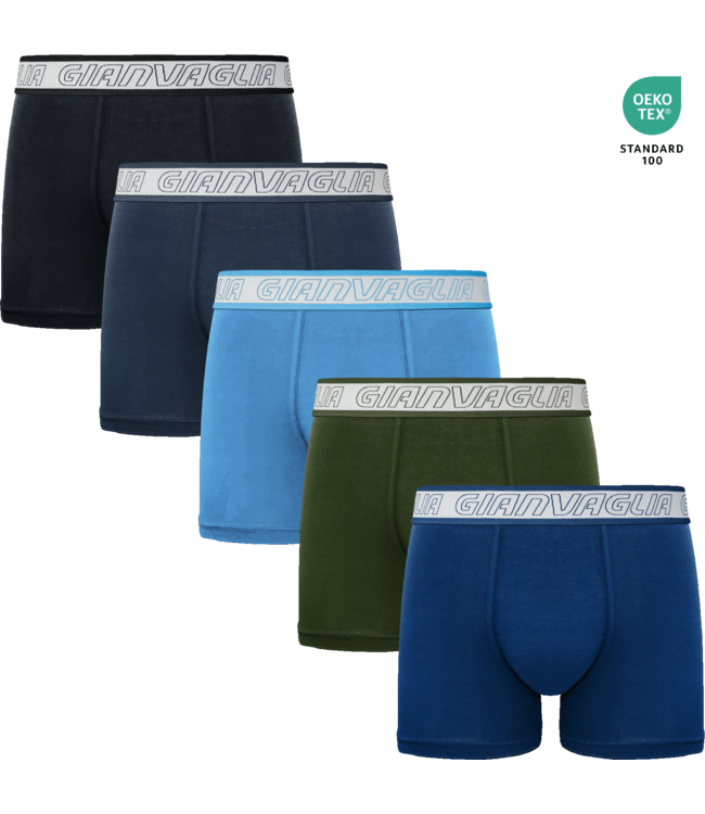 Gianvaglia Deluxe 5-Pack Lounge Edition Katoenen Heren Boxershorts