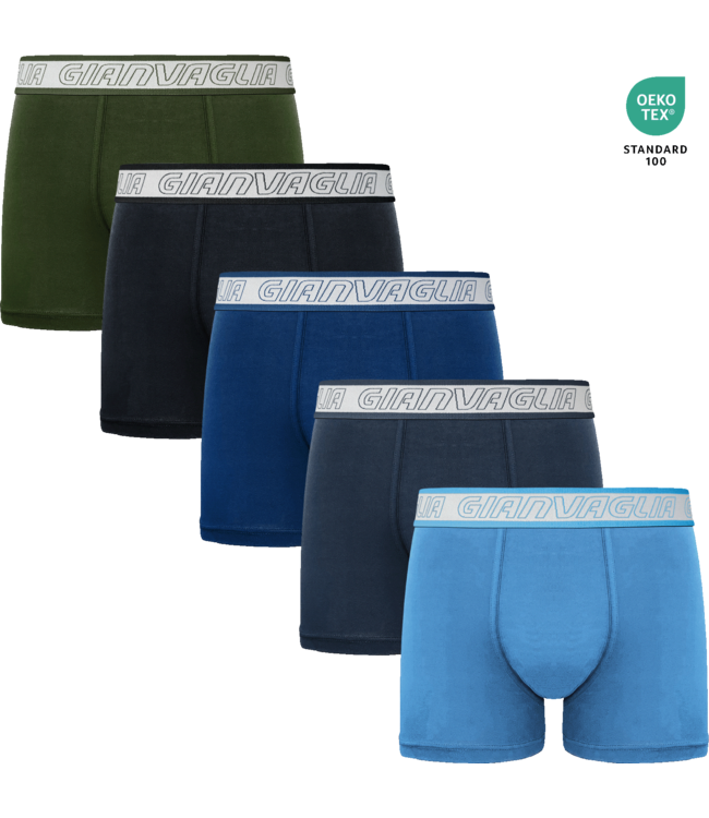 Gianvaglia Deluxe 5-Pack Lounge Edition Katoenen Heren Boxershorts