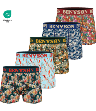 BENYSØN BENYSØN 5-Pack Lotus Edition Viscose Boxershorts