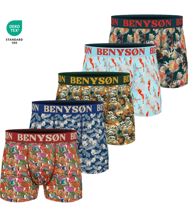 BENYSØN 5-Pack Lotus Edition Viscose Boxershorts