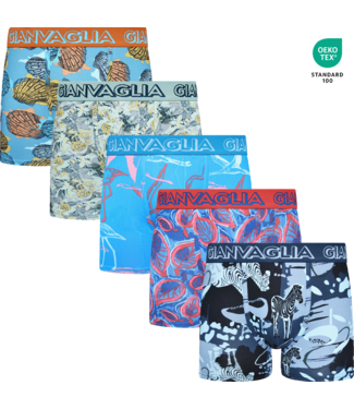 Gianvaglia Deluxe Gianvaglia Deluxe 5-Pack Mixed Edition Katoenen Heren Boxershorts
