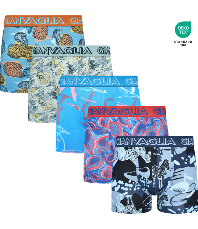 Gianvaglia Deluxe 5-Pack Mixed Edition Katoenen Heren Boxershorts