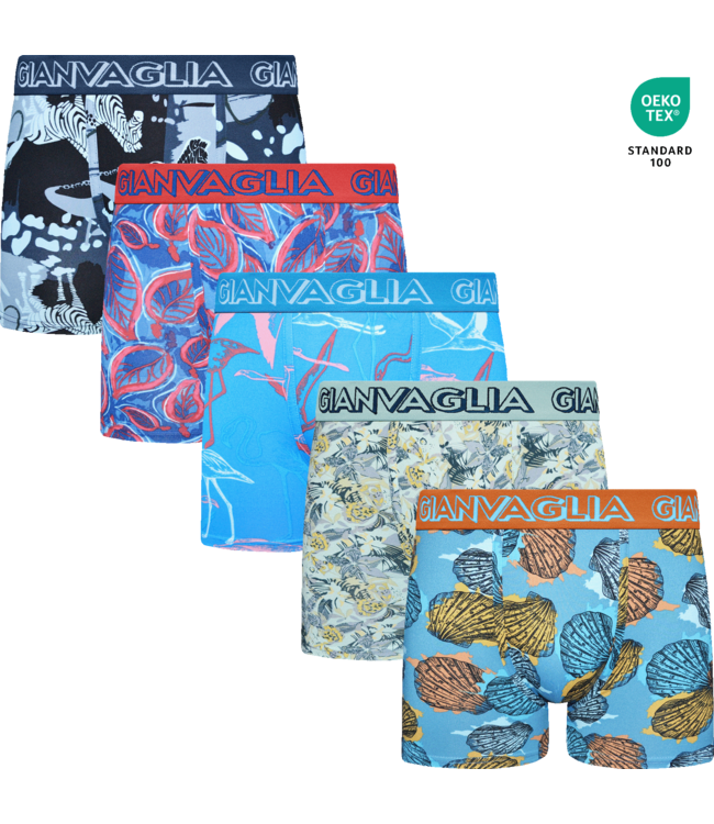 Gianvaglia Deluxe 5-Pack Mixed Edition Katoenen Heren Boxershorts