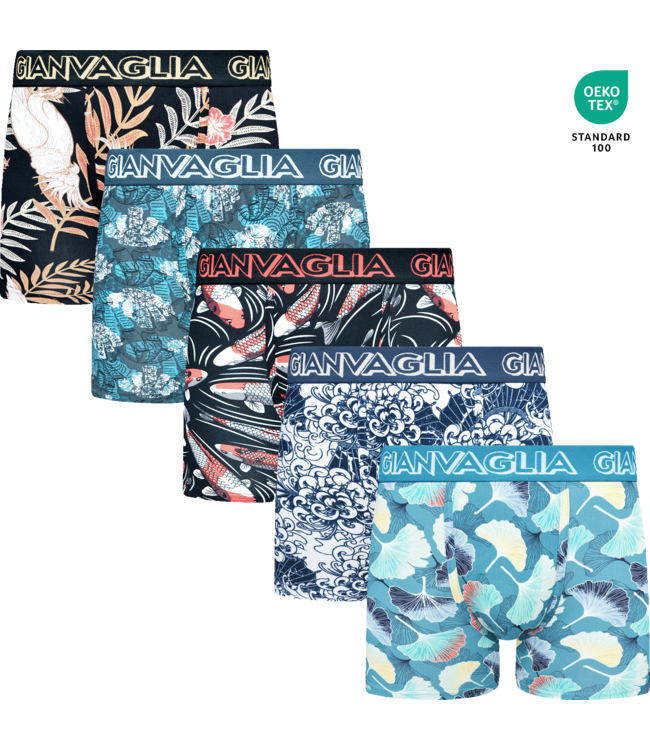 Gianvaglia Deluxe 5-Pack Discovery Edition Katoenen Heren Boxershorts