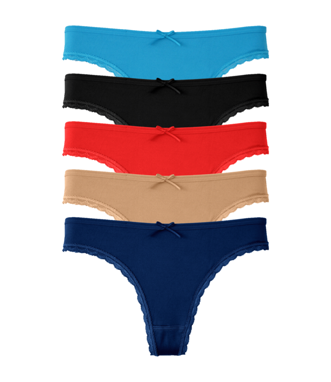 Fine Woman 5-Pack Katoenen Strings