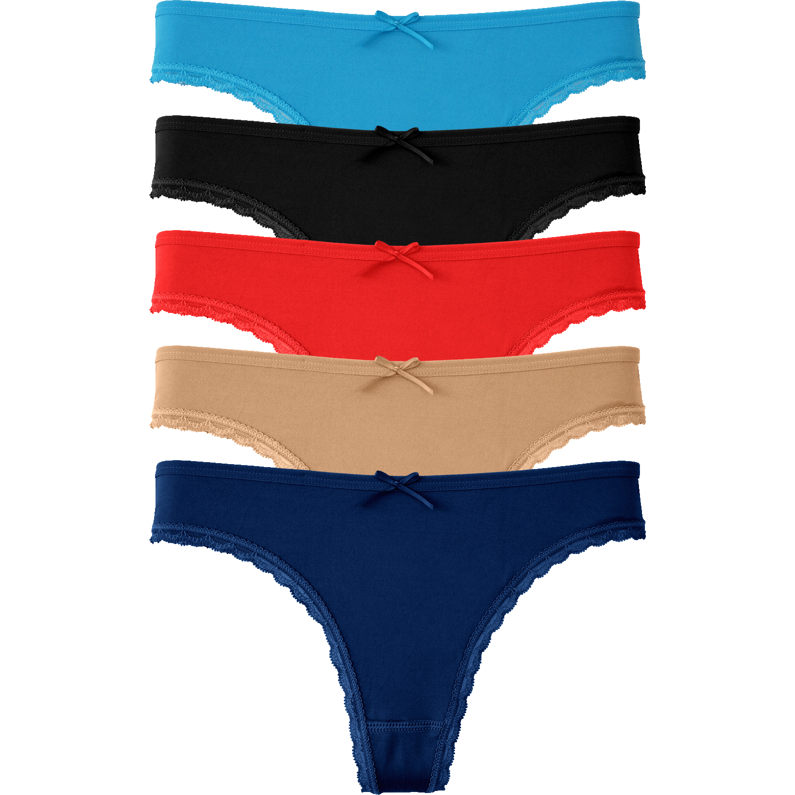 FINE WOMAN® 5-Pack Katoenen Strings