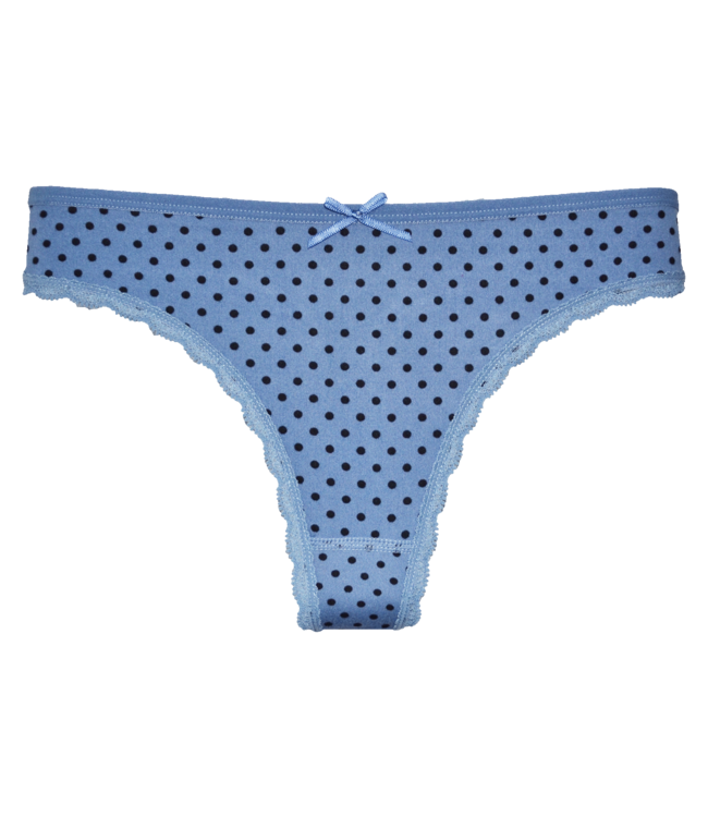 Fine Woman 5-Pack Katoenen Strings Met Stippeltjes