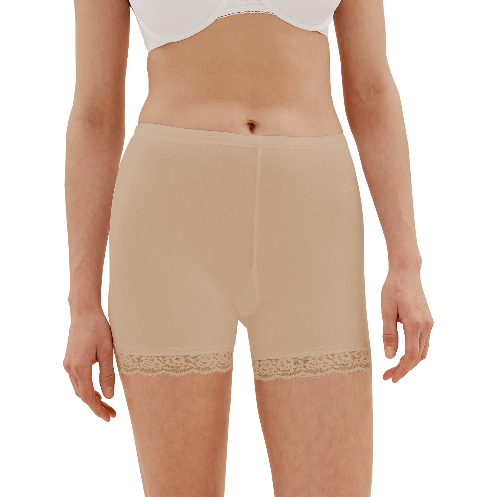 FINE WOMAN® Katoenen Fietsbroekje / Boxershort Bruin