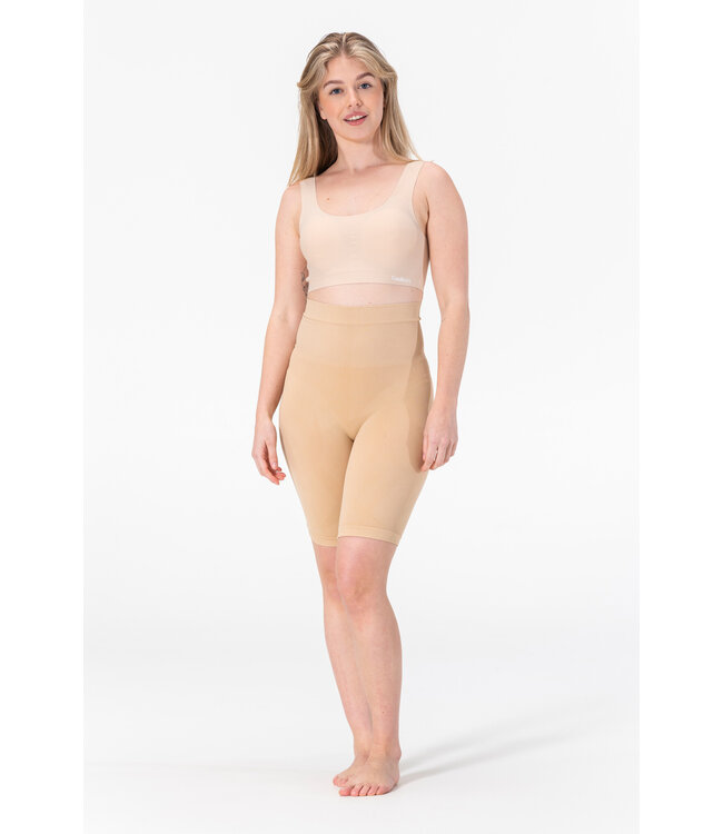 Gaubert Corrigerende Shorts Dames met Lange Pijpjes - Beige - Shapewear - Comfortabel & Naadloos