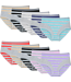 Fine Woman Fine Woman 10-Pack Katoenen Dames Slips - Gestreept, Comfortabel & Elastisch