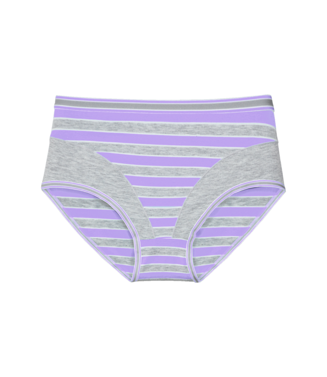 Fine Woman 10-Pack Katoenen Dames Slips - Gestreept, Comfortabel & Elastisch