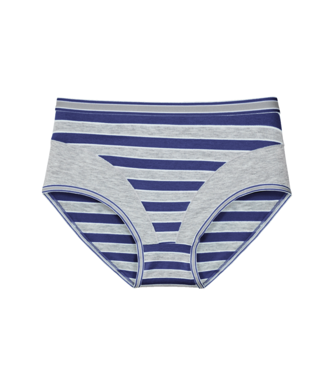 Fine Woman 10-Pack Katoenen Dames Slips - Gestreept, Comfortabel & Elastisch