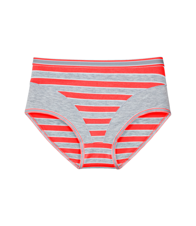 Fine Woman 10-Pack Katoenen Dames Slips - Gestreept, Comfortabel & Elastisch