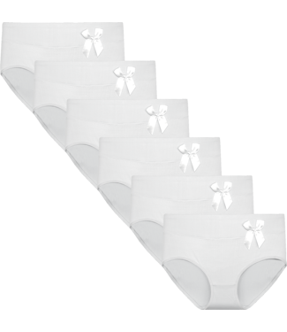 Fine Woman 10-Pack Katoenen Dames Slips Wit