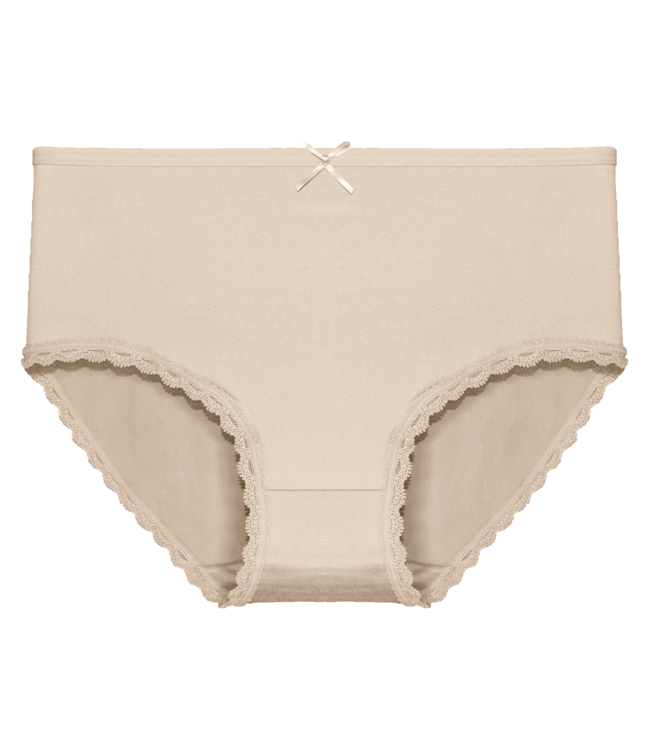 Fine Woman 5-Pack Katoenen Dames Slips - Comfort Stretch Met Kanten Randje