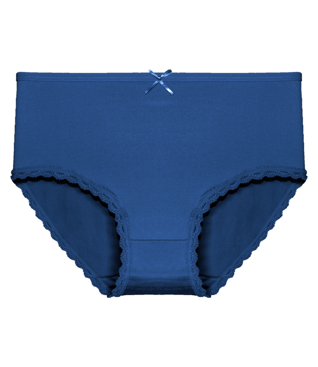 Fine Woman 5-Pack Katoenen Dames Slips - Comfort Stretch Met Kanten Randje