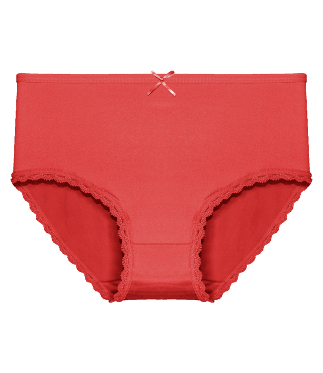 Fine Woman 5-Pack Katoenen Dames Slips - Comfort Stretch Met Kanten Randje