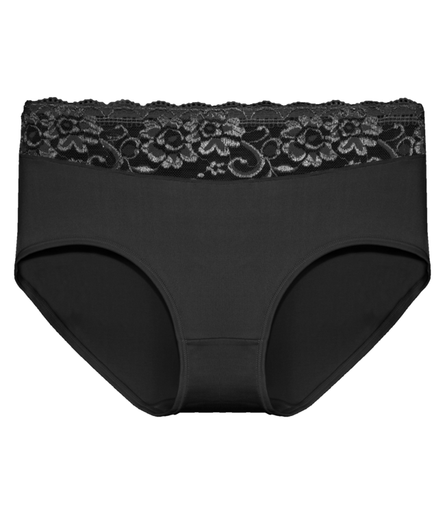 Fine Woman 10-Pack Katoenen Dames Slips met Kant – Comfort Mix Kleuren