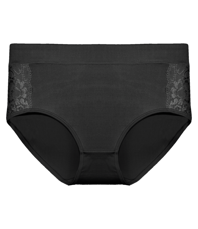 Fine Woman 10-Pack Katoenen Dames Slips met Kantdetails – Comfort & Stijl