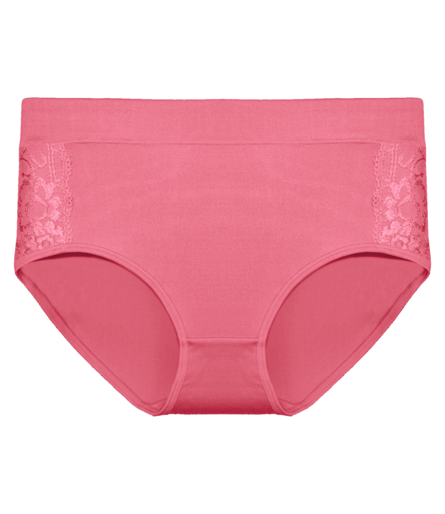 Fine Woman 10-Pack Katoenen Dames Slips met Kantdetails – Comfort & Stijl