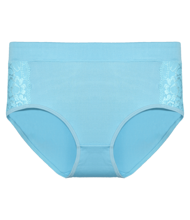 Fine Woman 10-Pack Katoenen Dames Slips met Kantdetails – Comfort & Stijl