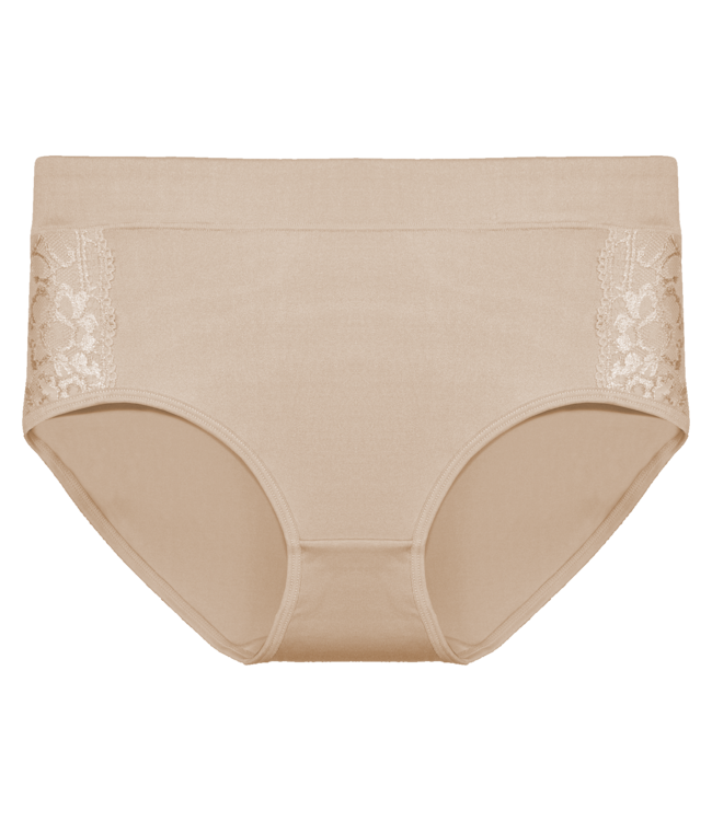 Fine Woman 10-Pack Katoenen Dames Slips met Kantdetails – Comfort & Stijl