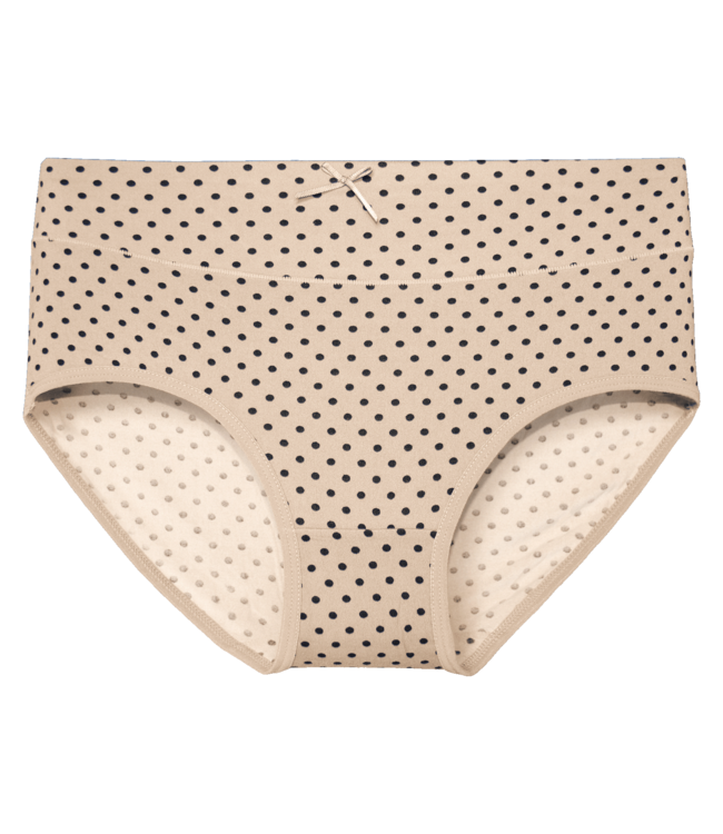 Fine Woman 5-Pack Katoenen Dames Slips met Stipjes – Zacht & Ademend Comfort