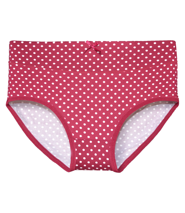 Fine Woman 5-Pack Katoenen Dames Slips met Stipjes – Zacht & Ademend Comfort