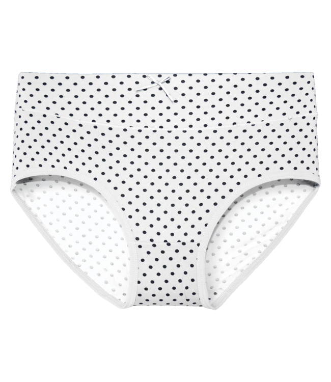 Fine Woman 5-Pack Katoenen Dames Slips met Stipjes – Zacht & Ademend Comfort