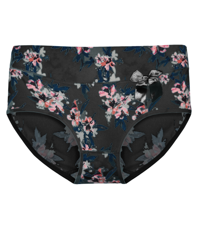 Fine Woman 5-Pack Katoenen Dames Slips met Stijlvolle Bloemenprint en Comfortabele Pasvorm