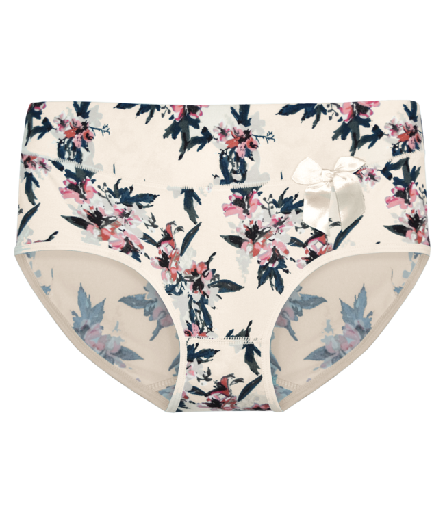 Fine Woman 5-Pack Katoenen Dames Slips met Stijlvolle Bloemenprint en Comfortabele Pasvorm