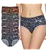 Fine Woman  5-Pack Dames Slips met Dierenprint