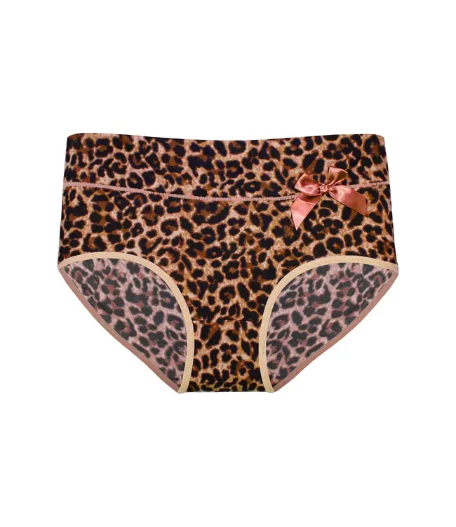 Fine Woman  5-Pack Dames Slips met Dierenprint