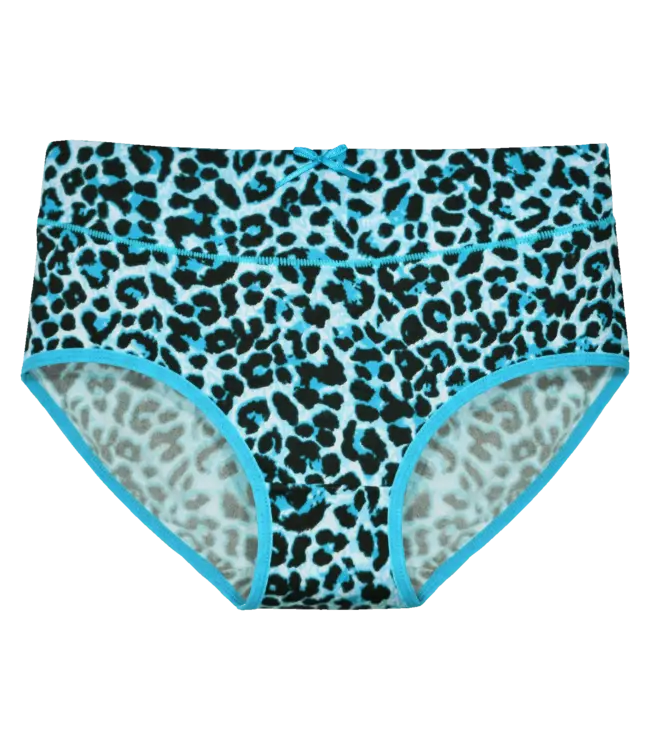 Fine Woman 5-Pack Katoenen Dames Slips met All-Over Panterprint