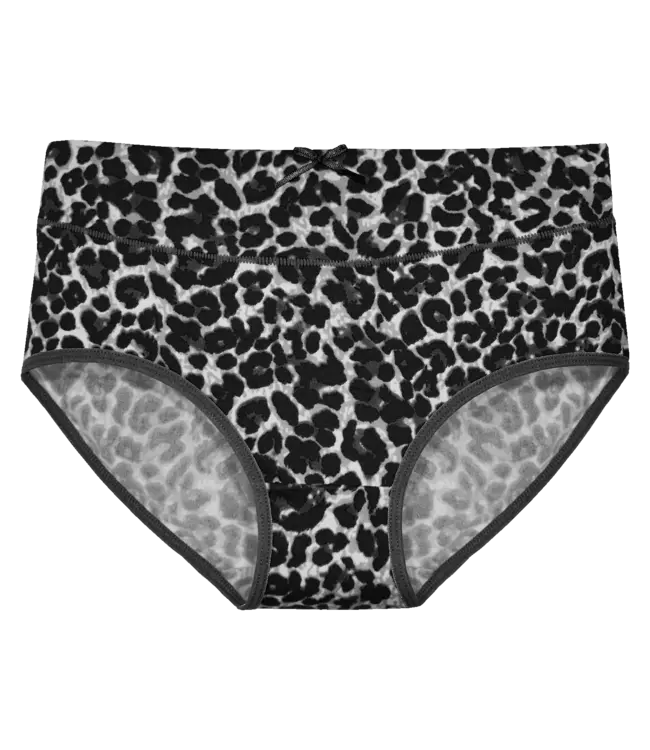 Fine Woman 5-Pack Katoenen Dames Slips met All-Over Panterprint