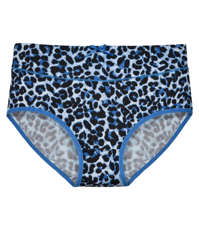 Fine Woman 5-Pack Katoenen Dames Slips met All-Over Panterprint